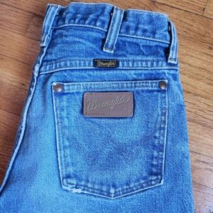Vintage Wrangler 13MWZ Cowboy Cut Jeans Made in USA Western 28x28 Boot Zipper